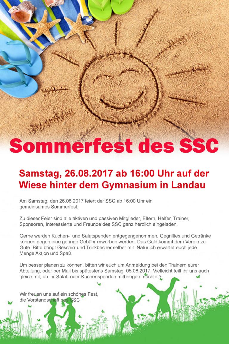 Einladung Sommerfest SSC