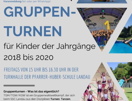 Gruppenturnen für Kinder der Jahrgänge 2018 bis 2020